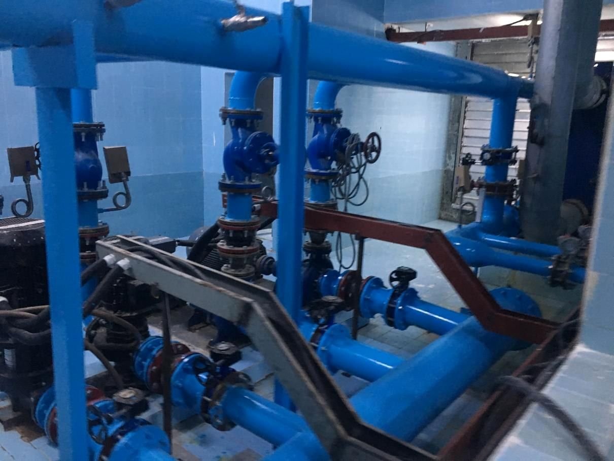 Pump room piping installation